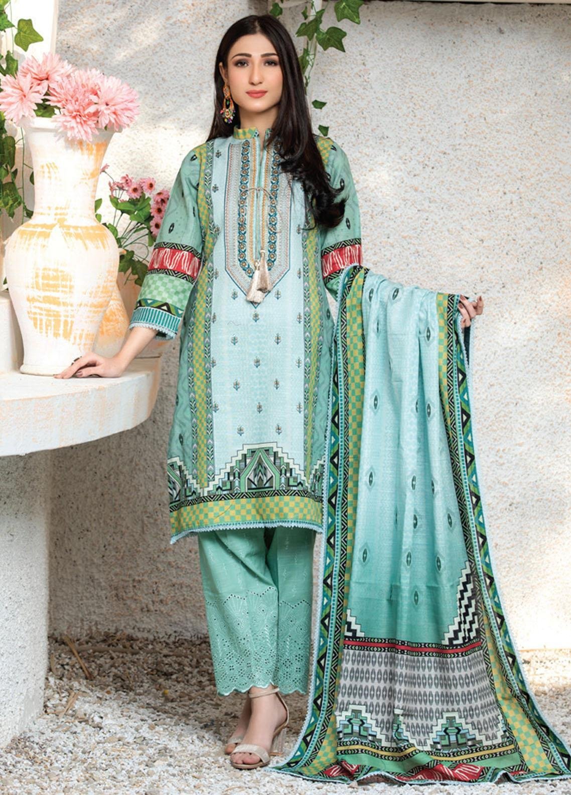 embroidered khaddar suit