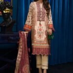 Asra By Asim Jofa Embroidered khaddar 3Piece Suit AJE-09