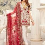 Iznik Chiffon Collection- Rosy Blush 10- Unstitched
