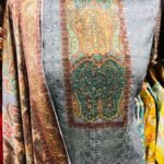 New unstitched chiken kari embroidered and printed winter suit