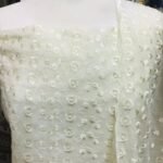 New unstitched chiken kari embroidered cotton suits