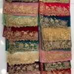 New Heavy Embroidered Net Scarfs