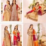Gujarish Embroidered Semi Stitched 3 Piece Fancy frock type 07