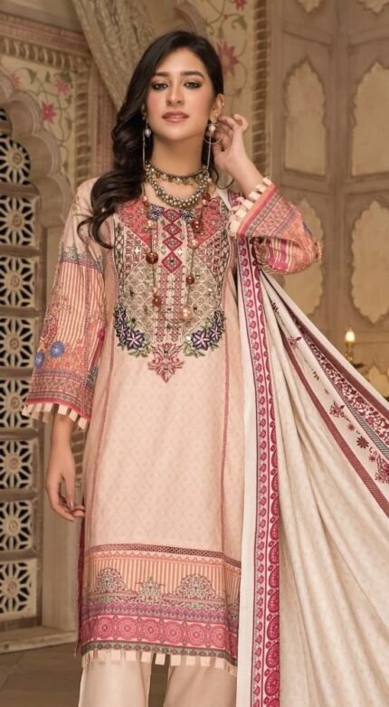 Munira Designer Dhanak 3 Piece Suit MSL17