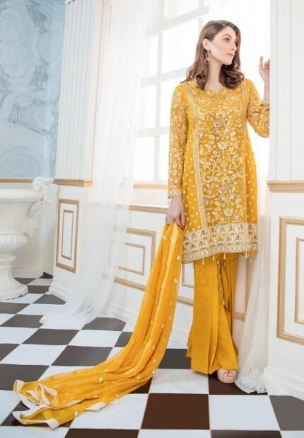 Shamrock Embroidered Chiffon Collection By Maryum N Maria MMS-07