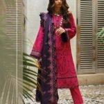 Baroque Embroidered Khaddar Suit Unstitched 3 Piece Design 09- COSMIC - Winter Collection