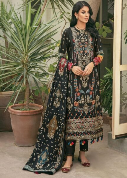 Dastaan By Jazmin Embroidered Khaddar Suits Unstitched 3 Piece Design 05 - Winter Collection