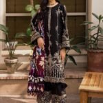 Farasha Embroidered Khaddar Suits Unstitched 3 Piece Design 09 Sable Mirage - Winter Collection