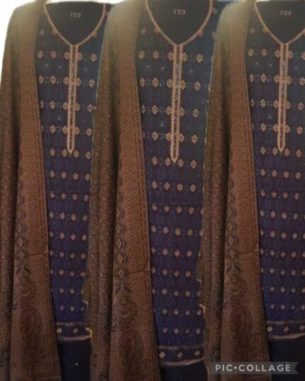 Winter collection
, Dhanak fabric, Thread and sequence embroidery