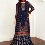 Mehakmah by Zarif Embroidered Chiffon Suits Unstitched 3 Piece Design ZM-01 HOORIYA - Summer Collection