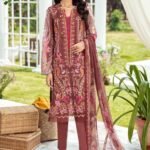 Riwayat by Ramsha Embroidered Lawn Suits Unstitched 3 Piece Design Y-211 - Luxury Collection