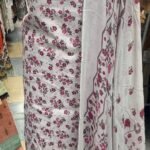 Unstitched Asian Pakistani Indian Cotton Chiken Kari embroidered shalwar kameez suits)