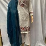 NEW EMBROIDERED 3 PIECE READYMADE COTTON SUITS R03