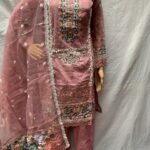 NEW EMBROIDERED 3 PIECE READYMADE COTTON SUITS R09