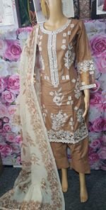 New readymade Farshi shalwar cotton suits printed cotton duppata - Image 3
