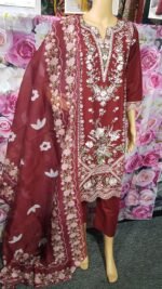 New readymade Tread Embroidered cotton ladies suits . - Image 2
