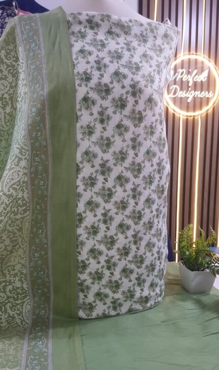 Unstitched Asian Cotton printed shalwar kameez suits