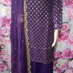 Pakistani-Indian Designer Ready to Wear Heavy Embroidered Chiffon Suits .