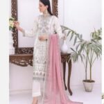 New designer ready made 3Piece chiffon Sequence embroidered suit .