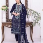 New designer ready made 3Piece chiffon Sequence embroidered suit .