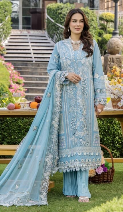 ESHAISHA Luxury Lawn unstitch embroidered collection EA-LL-5541
