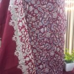 Unstitched pakistani indian marina winter printed suits with wool shawl