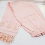 New soft cotton trouser with lace .