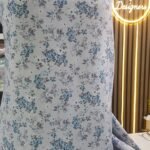 Ladies Unstitched Bisco linen printed shalwar kameez 2 piece suits .