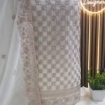 Unstitched Asian pakistani indian shalwar kameez Chiffon embroidered suits.