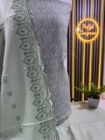 Unstitched pakistani indian Printed alpine winter suits . - Image 5
