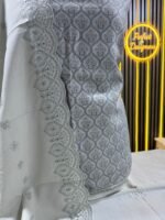 Unstitched pakistani indian Printed alpine winter suits . - Image 3