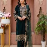 New Ready to Wear Women’s Fancy Velvet Suits for winter collection .