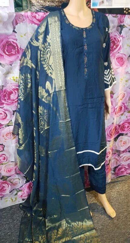 Brand New designer ready made 3 piece viscose suits .