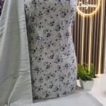 Unstitched pakistani Indian Embroidered alpine winter suits with pashmina shawl D-596