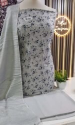 Unstitched pakistani Indian Embroidered alpine winter suits with pashmina shawl D-596