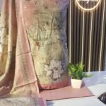 Unstitched pakistani Indian Embroidered alpine winter suits with printed alpine dupatta