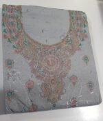 Unstitched pakistani Indian Embroidered alpine winter suits with printed alpine duppata - Image 2