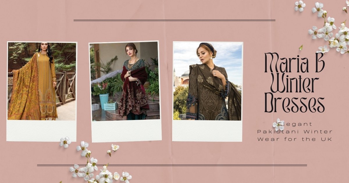 Maria B winter dresses for UK weather