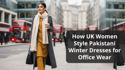 How UK Women Style Pakistani Winter Dresses for Office Wear
