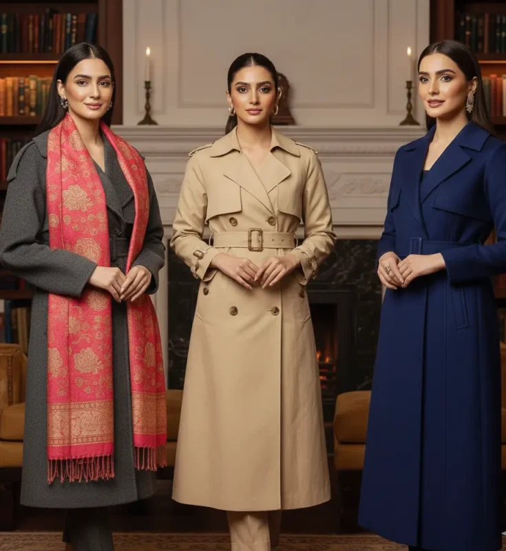 outer wear for pakistani women on pakistani winter dresses for office