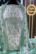 Unstitched Asian Lilan Viscose Digital printed salwar kameez suit - Image 4