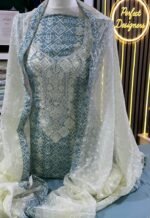 Unstitched Asian Lilan Viscose printed Desinger  salwar kameez suit - Image 4