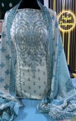 Unstitched Asian Lilan Viscose Digital printed salwar kameez suit