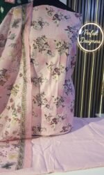 Unstitched Asian Cotton printed shalwar kameez suits - Image 3