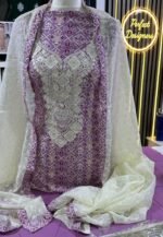 Unstitched Asian Lilan Viscose printed Desinger  salwar kameez suit - Image 6