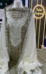 Unstitched Asian Lilan Viscose printed Desinger  salwar kameez suit - Image 2