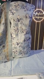 Unstitched Asian Cotton printed shalwar kameez suits - Image 2