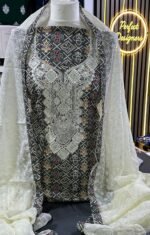 Unstitched Asian Lilan Viscose printed Desinger  salwar kameez suit - Image 3