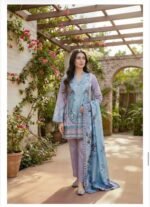 ZYNC Luxury Lawn unstitch Printed collection FZ-9
