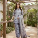 ZYNC Luxury Lawn unstitch Printed collection FZ-10